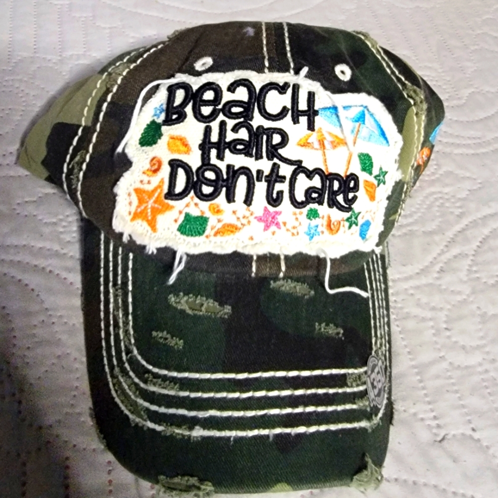 NEW Camouflage Beach Hair Don't Care Cap